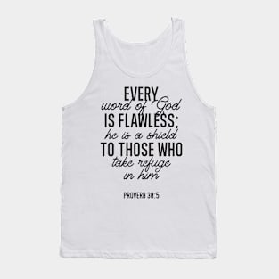 Proverb 30:5 Bible Verse Tank Top